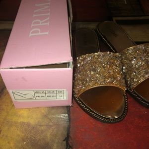 Glitter Crystals Sandals